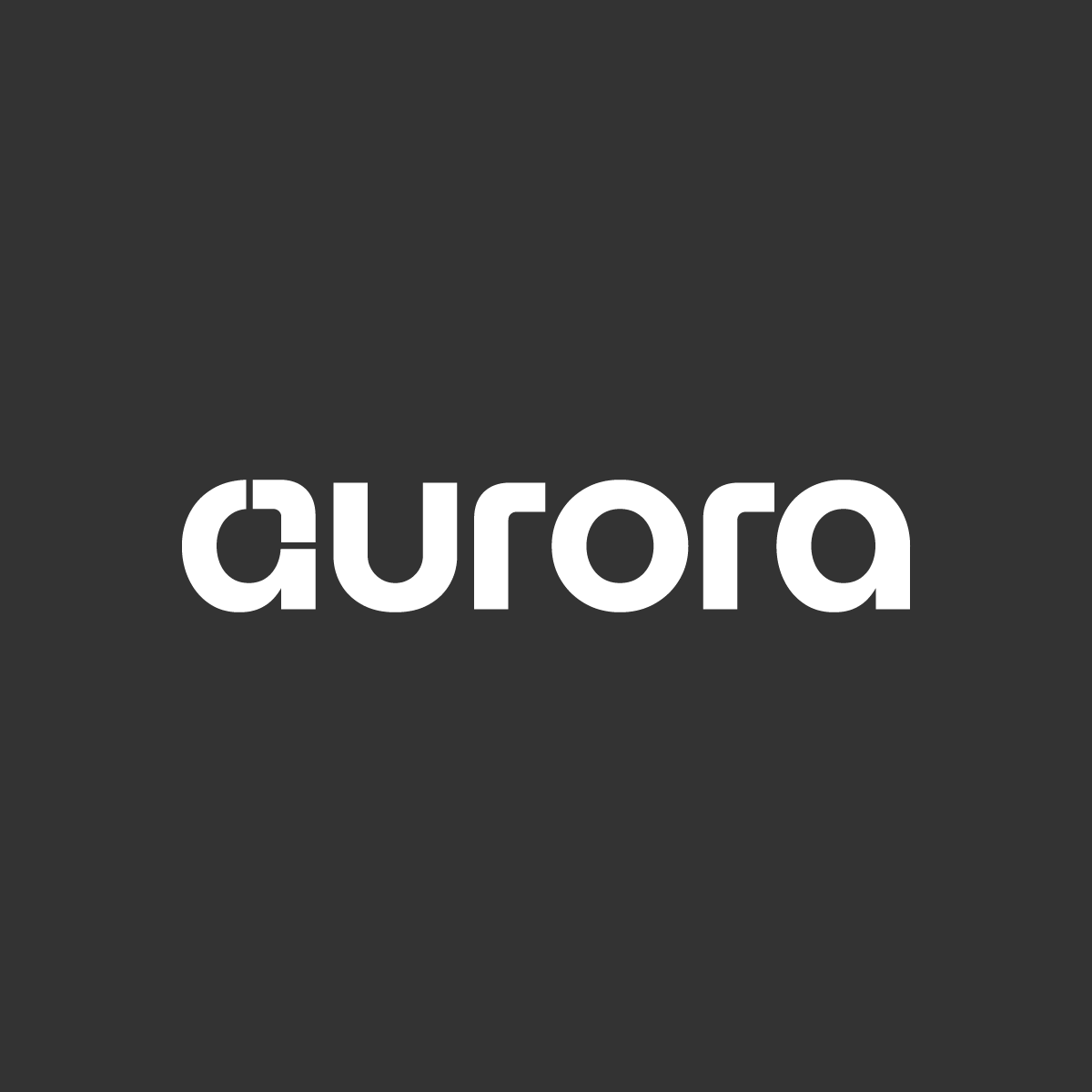 Aurora logotipo bianco